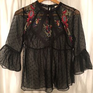 SOLD Black See Through Top *3/$25